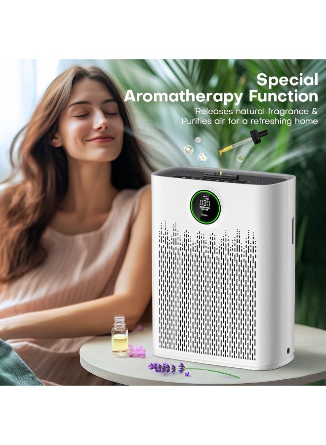 ibsun Air Purifiers for 60㎡ Large Room, with PM2.5 Air Quality Display, 22dB Sleep Mode, Aromatherapy,ZY3866 HEPA Filter - Image 5